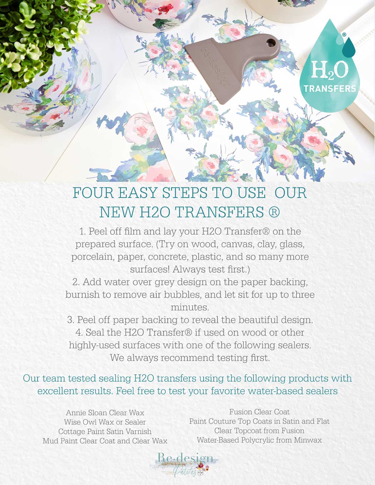 Redesign H2O Transzferfólia - Nostalgic Blooms - Image 7
