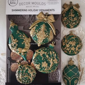 Redesign szilikon öntőforma - Shimmering Holiday Ornaments