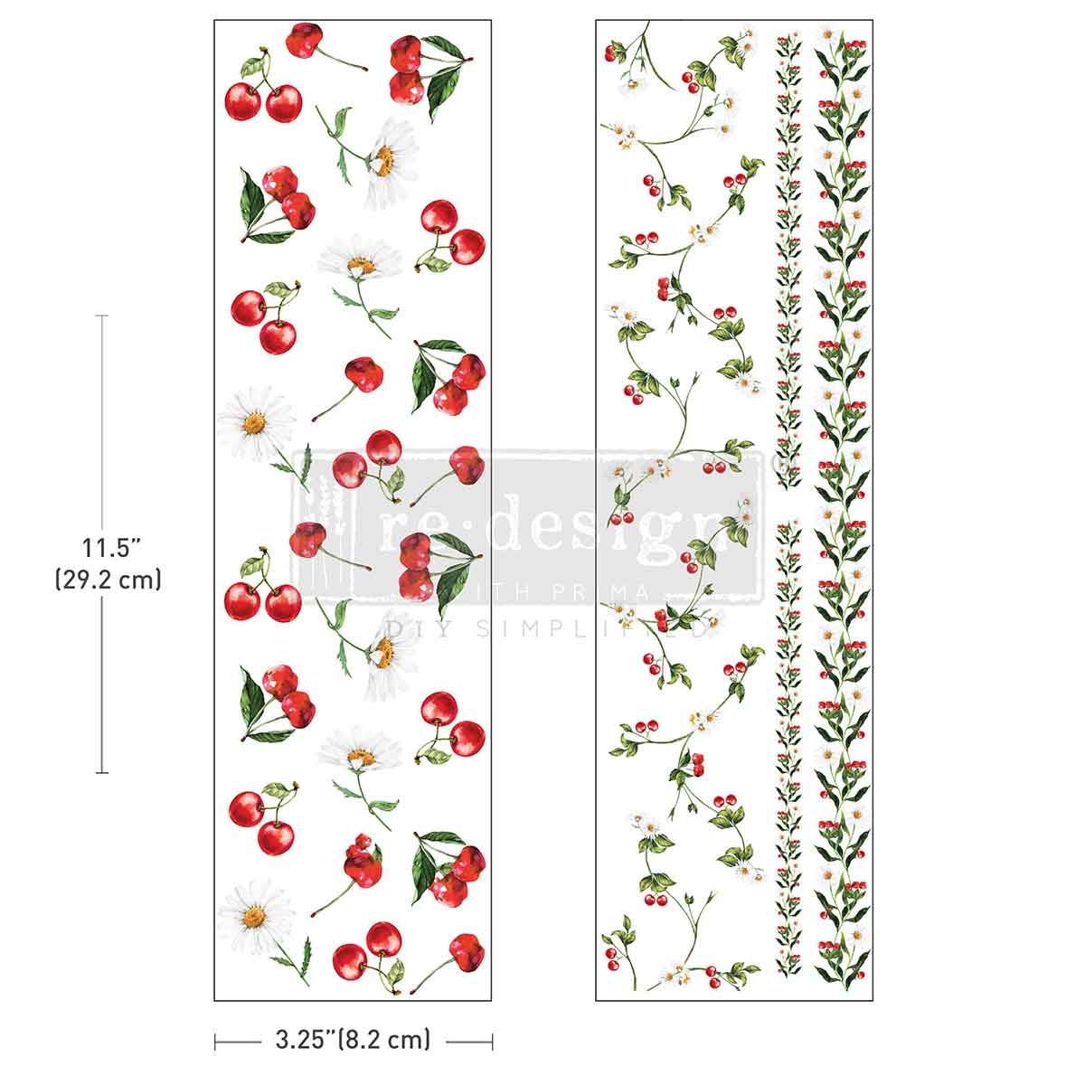 Luxe Transfers® – Daisy Cherry Delight