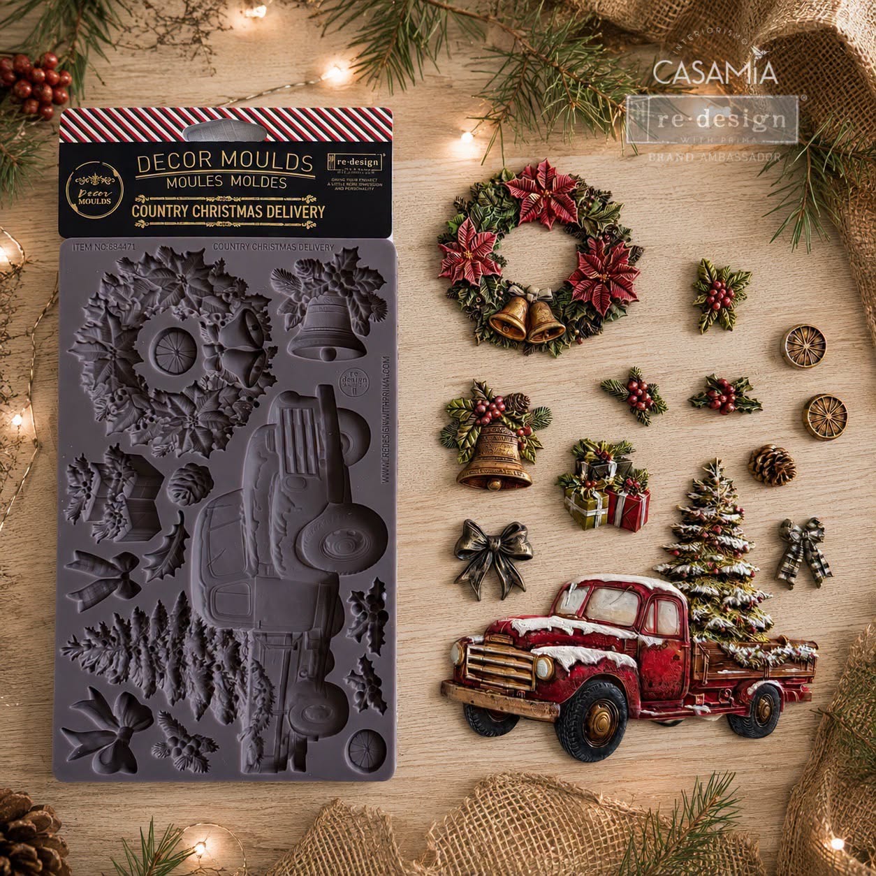 Redesign szilikon öntőforma - Country Christmas Delivery - Image 3